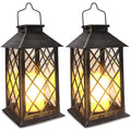 CYIKE 2-pack Solar Outdoor Lantern Set