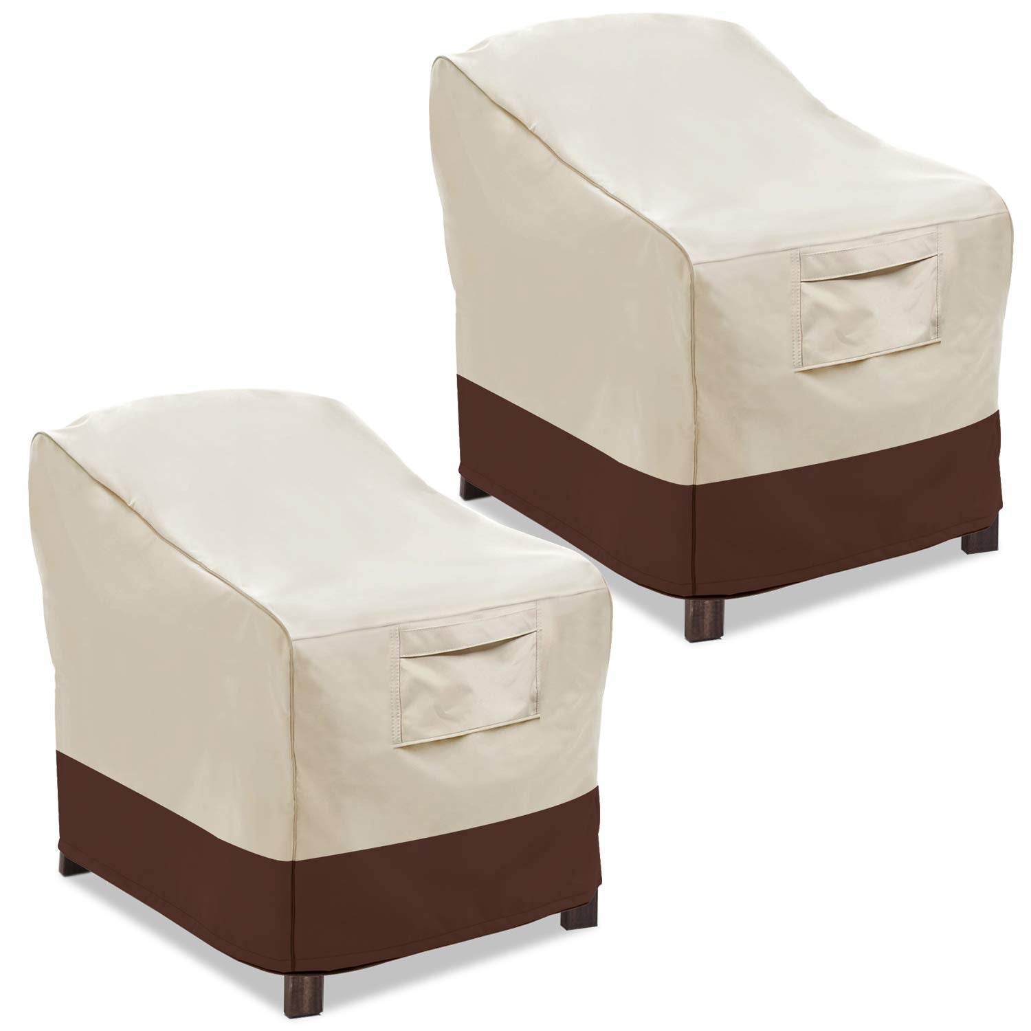 CYIKE Set of 2 Deep Seat Waterproof Patio Chair Covers