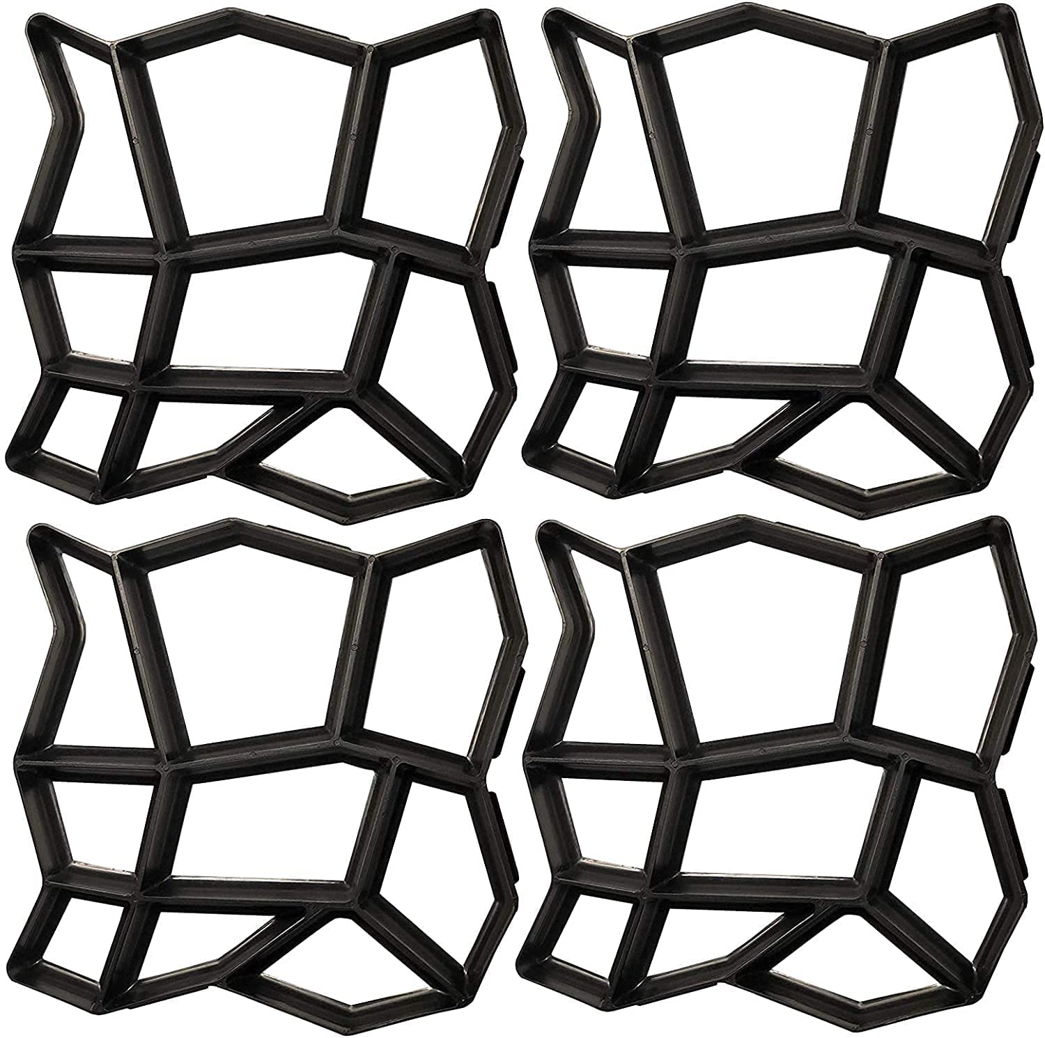 CYIKE Set of 4 Reusable Concrete Paver Molds