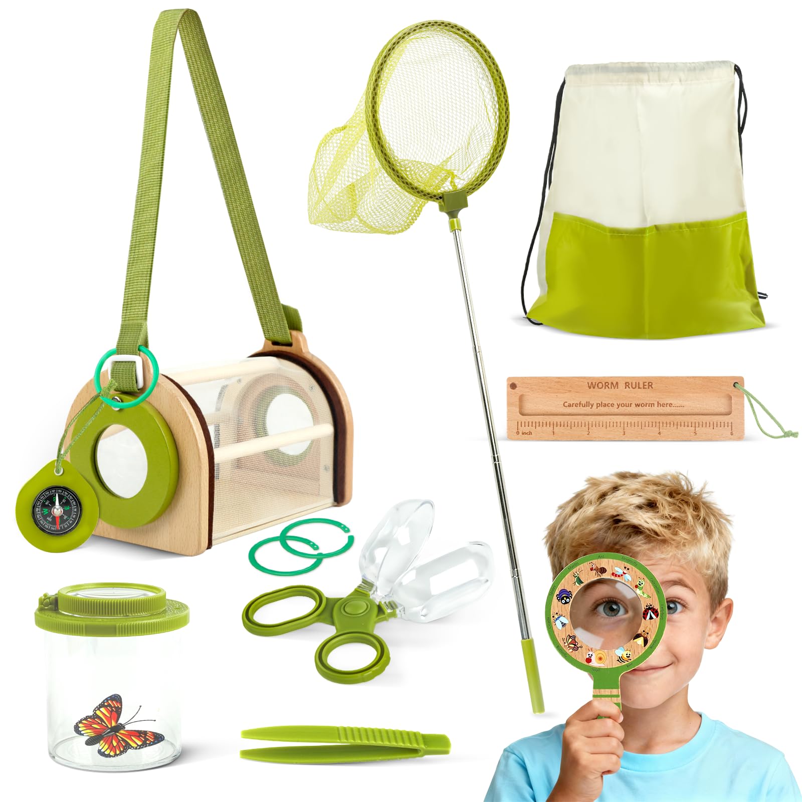 CYIKE Wooden Bug Catcher Kit