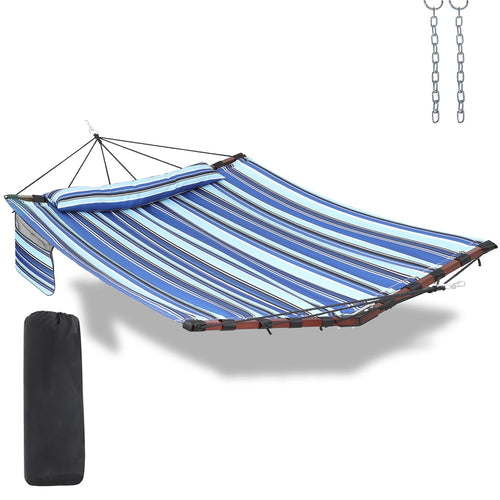CYIKE 12 FT Double Hammock with Hardwood Spreader Bar