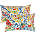 CYIKE Set of 2 12 x 20 Inch Outdoor Lumbar Pillows