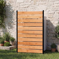 CYIKE Reddish Brown Wooden Outdoor Privacy Screen