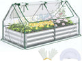 CYIKE 6x3x1ft Raised Garden Bed with Cover