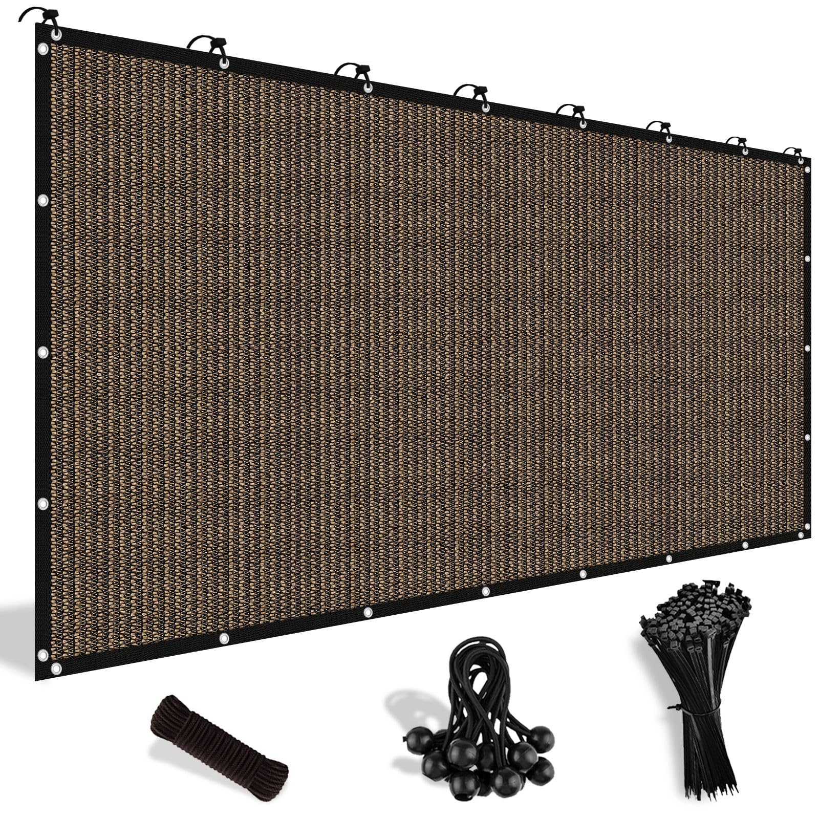 CYIKE 8' x 12' 90% Sun Shade Cloth with Grommets